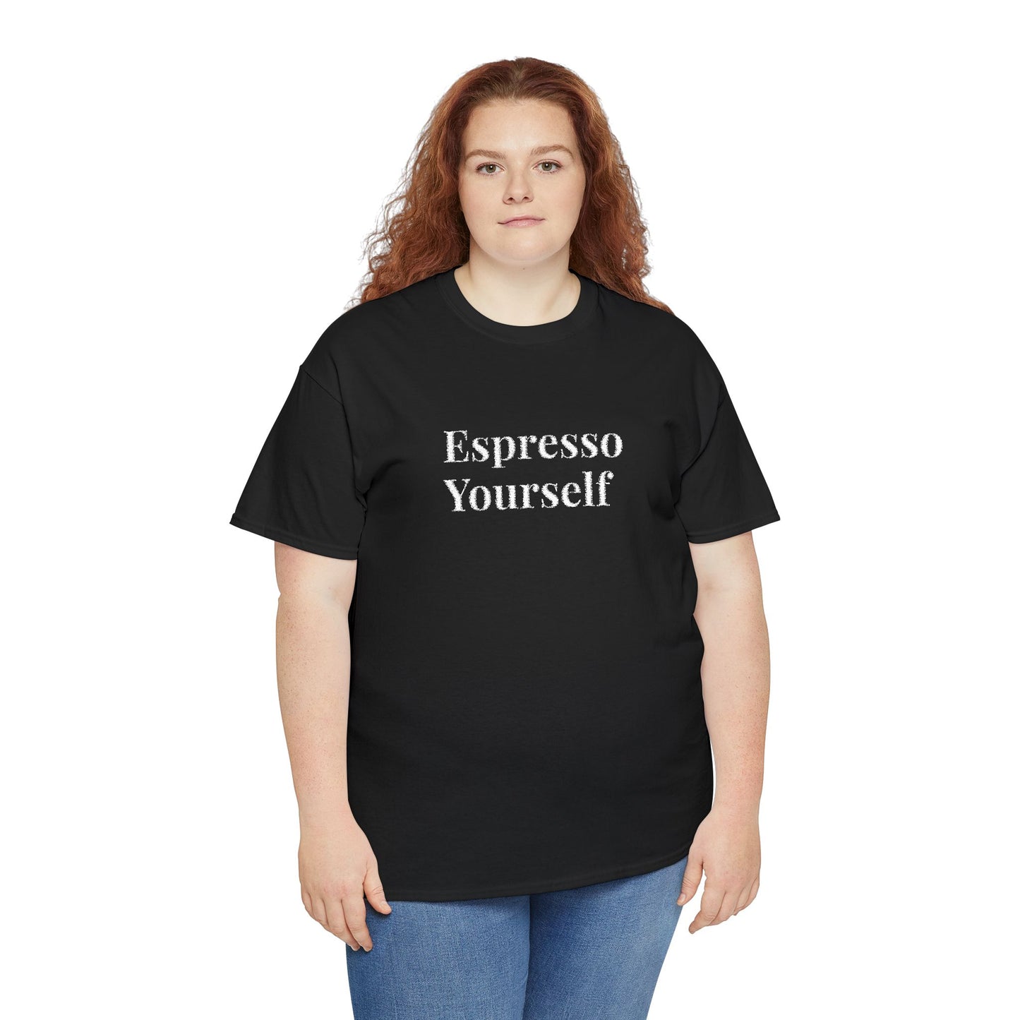 Unisex Heavy Cotton Tee Embriodery - Espresso Yourself