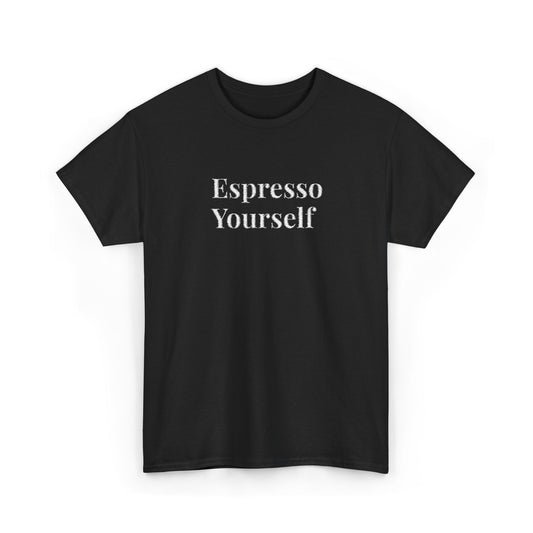 Unisex Heavy Cotton Tee Embriodery - Espresso Yourself