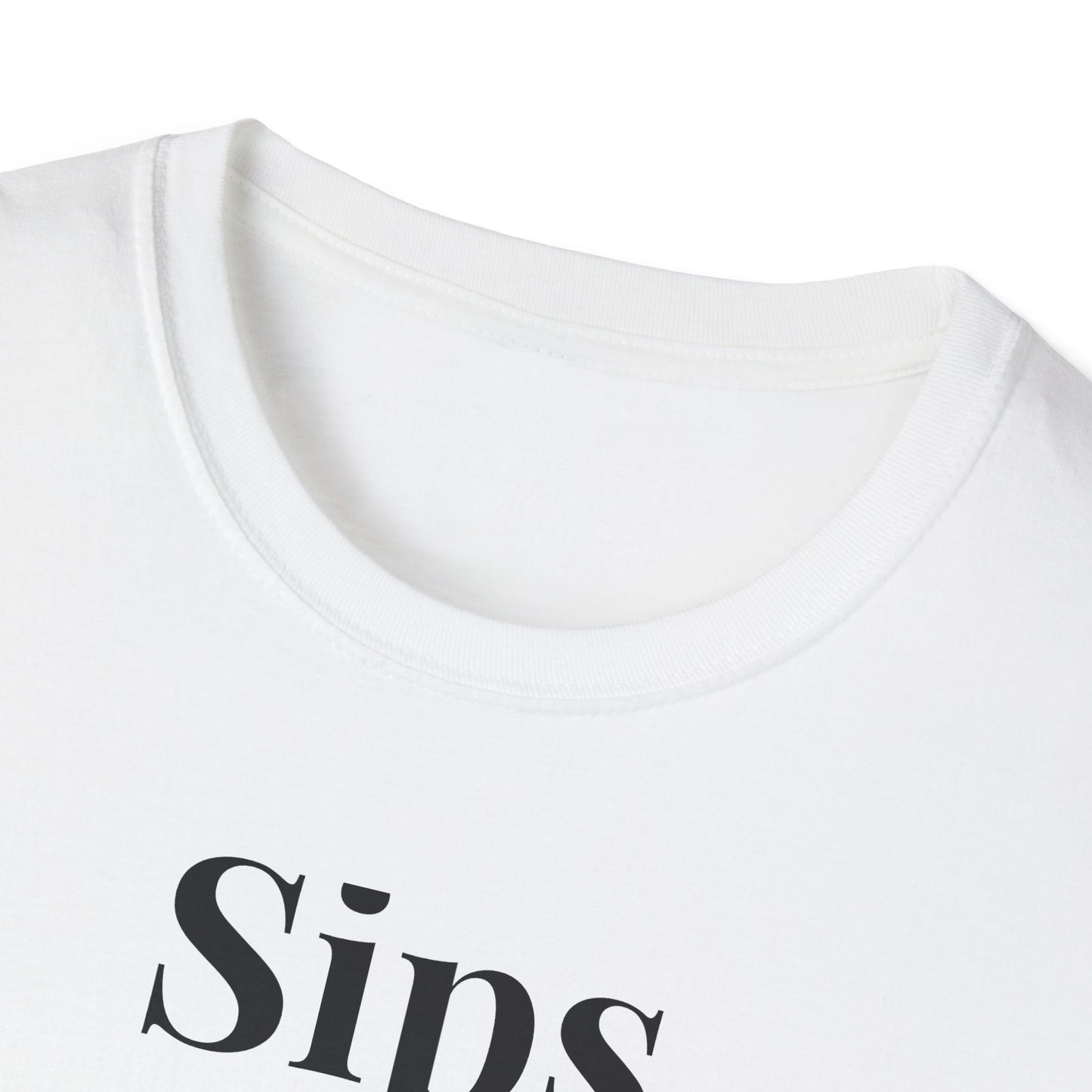 Unisex Softstyle T-Shirt - "Sips Worth Millions" - Casual Tee, Gift for Coffee Lovers, Birthday T-Shirt, Trendy Apparel, Everyday Wear